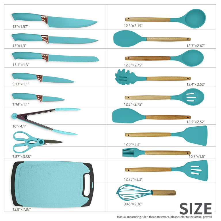 2 Pieces Cooking Utensils Set, Silicone Kitchen Utensil for