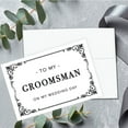 thumbnail image 3 of Koyal Wholesale Groomsmen Wedding Day Gift Cards with Envelopes set of 8 Art Deco On My Wedding Day Cards, 4 x 6-In, 3 of 5