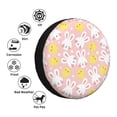 thumbnail image 4 of Yiaed Rabbit And Chick Print Tire Wheel Cover, Waterproof Spare Tire Cover Fit for Jeep, Truck,Trailer, RV, SUV, Camper and Most Vehicle-14 inch, 4 of 6