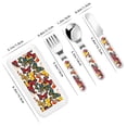 thumbnail image 2 of Kdxio Retro Floral Butterfly Toddler Utensils Set - Kids Silverware Set, Set Kids Utensils Set with Case for Preschooler Children, 2 of 8