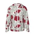 thumbnail image 2 of Lsque Leaves And Anemone UPF 50+ Lightweight Sun Protection Men's Women's Long Sleeve Shirt, Hoodie Performance -3X-Large, 2 of 9