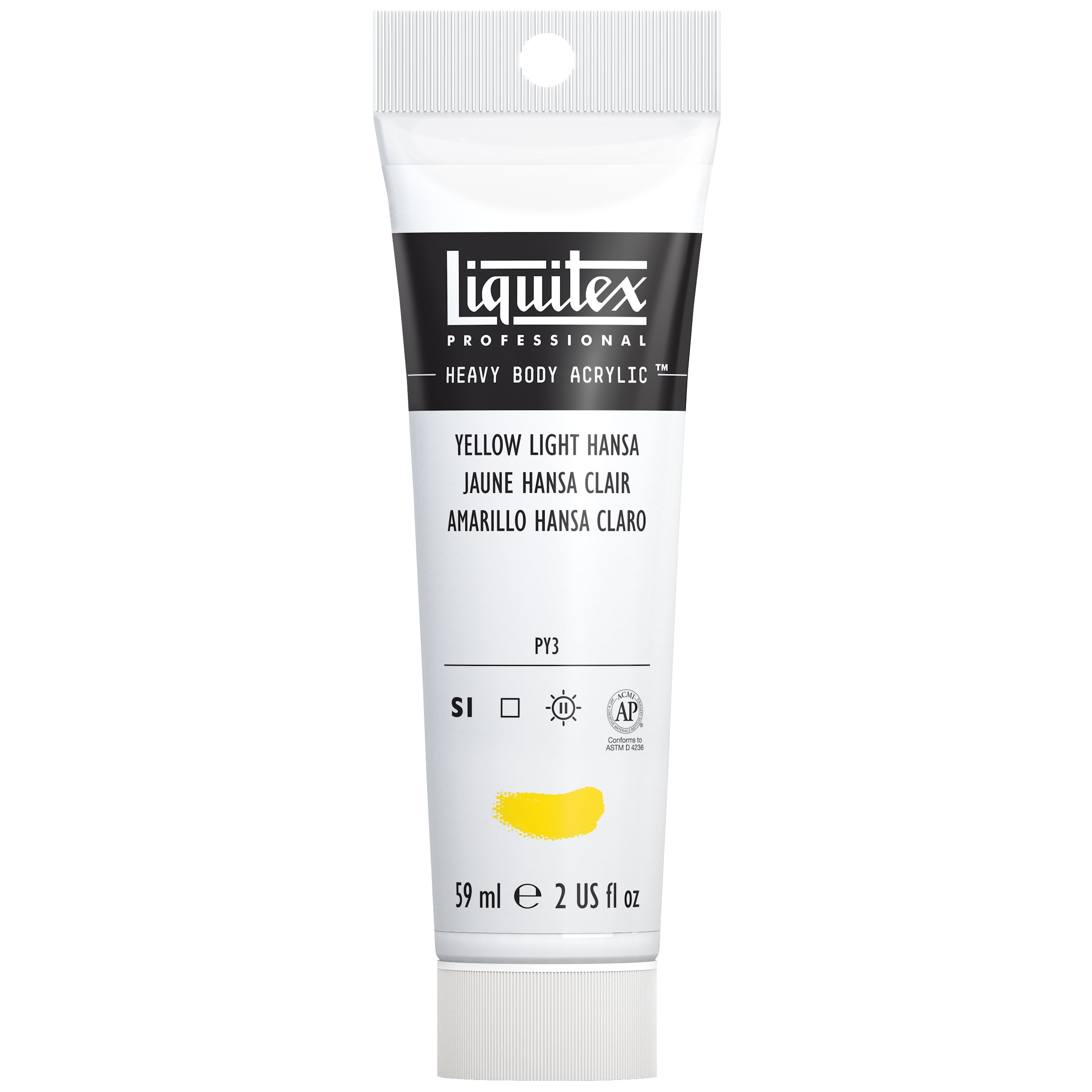 Liquitex Professional Heavy Body Acrylic Color, 2 oz. Tube, Yellow Light Hansa