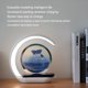 thumbnail image 4 of Inteprter Lámpara de mesita de noche con decoración de reloj de arena 3D, lámparas de carga inalámbrica, mesita de noche, escritorio de Iluminación y accesorios luz azul, 4 of 6