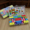 thumbnail image 4 of 34PCS/Set Colorful Infant Wood Blocks Toys Geometric Shape Stacking Building Blocks Toddlers Kindergarten Toy, 4 of 9