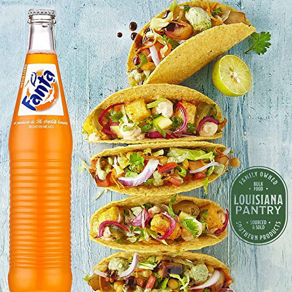 Mexican Glass Bottled Soda 12 Ounce Bundled By (Fanta Orange, 24 Pack)