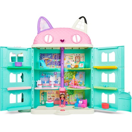Gabby’s Dollhouse, 15-Piece Purrfect Dollhouse with Sounds