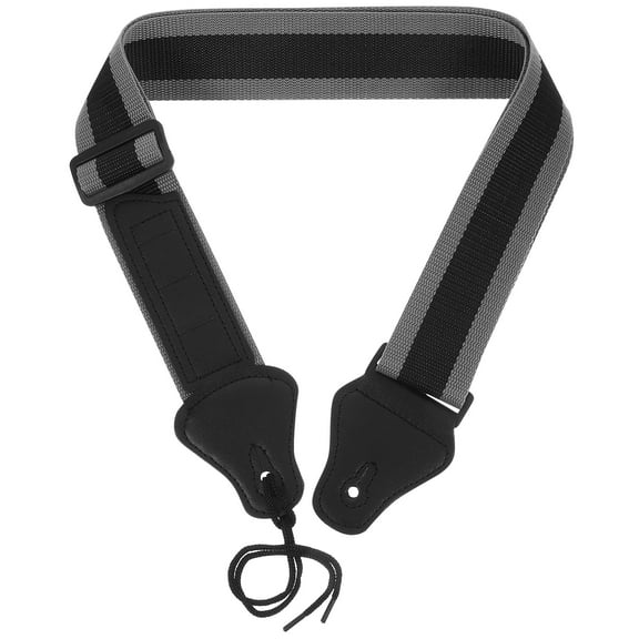 Hemoton Durable Guitar Strap Practical Guitar Shoulder Strape for Acoustic Classical Bass and Electric Guitar Straps With Three Guitar Pick (Black)