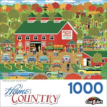 Cra-Z-Art Home Country 1000-Piece Bobbing Apple Orchard Farm Jigsaw Puzzle