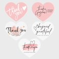 thumbnail image 4 of Tarjeta de agradecimiento en forma de corazón de color rosa en inglés, tarjeta de papel recubierto, tarjeta de embalaje de regalo de agradecimiento, 4 of 6