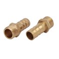 thumbnail image 2 of Conectores de manguera de latón tipo barbilla de 10 mm de diámetro con rosca macho G1/4, 8 piezas, 2 of 4