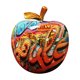 thumbnail image 1 of Graffiti Pintado Creativo, Adornos Artesanales de Resina Coloridos, Gabinete de Entrada para El Hogar, Estatuas de Oficina, Decoraciones El 155x11x125cm Soledad Estatua de estatuilla de manzanas, 1 of 9