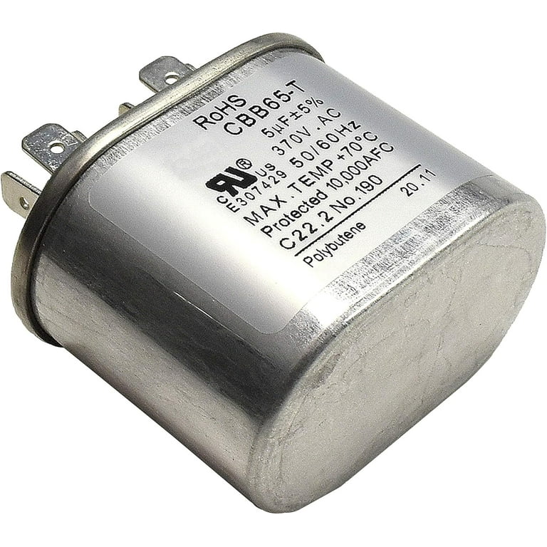 HQRP 5uF 370V Run Capacitor - Walmart.com HQRP 5uF 370V Run Capacitor - Walmart.com