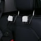 thumbnail image 5 of 2 ganchos para reposacabezas de asiento trasero de coche, organizador de perchas con adornos duraderos blanco, 5 of 9