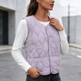 thumbnail image 5 of Edvintorg Women's Fleece Lined Waistcoat Winter Sleeveless Vest Casual Outerwear with Pockets Plus Size Womens Clothing, 5 of 8