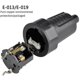 thumbnail image 2 of Protective Contact Rubber Coupling 2 Cores Waterproof Female Socket/male Plug 250V16A EU Adapter Electrical Equipment Supplies, 2 of 4