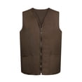 thumbnail image 1 of TOPTIE Adult Volunteer Work Vest Event Supermarket Apron Vests - Coffee, 1 of 8