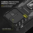 thumbnail image 5 of Case for Galaxy S21 Plus, Slide Lens Protective Case Shockproof Impact Resistant with Kickstand Cover Case for Samsung Galaxy S21 Plus 4G/5G 6.7 inch Black, 5 of 13