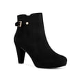 thumbnail image 1 of Unique Bargains Bottines à Plateforme à Talon Épais pour Femme Noires (Taille 9), 1 of 7