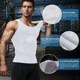 thumbnail image 3 of ANYFIT WEAR Mens Slimming Shirt Body Shaper Vest Workout Tummy Control Tank Tops Abs Abdomen Undershirts, 3 of 7