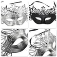 thumbnail image 3 of Unique Bargains 1 Pc Crown Party Mask Silver Tone Plastic, 3 of 5