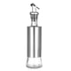thumbnail image 1 of leyfeng Dispensador de aceite de oliva Botella de vidrio y acero inoxidable Drizzler vinagrera y aceitera con vertedor, 1 of 8
