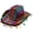 style 1, variant on Rainbow Sequined Cowboy Hat Style3 56-58cm Sparkly Wide Brim Cap for Music Festivals Celebrations