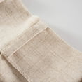 thumbnail image 5 of DriftAway Pinch Pleat Linen Textured Semi Sheer Solid Curtains Back Tabs Beige 30" Width X 96" Length, 5 of 8