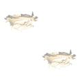 thumbnail image 3 of mmirethe Paper amp Shade Ceiling Pendant ight Decor Flower Cover ampshade White L 2Set, 3 of 6