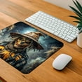thumbnail image 4 of Scary Evil Scarecrow Black Watercolor Mouse Pad Low Profile Gaming Mat, 4 of 7