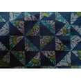 thumbnail image 4 of oneOone Cotton Silk Navy Blue Fabric Mandala & Triangle Geometric Quilting Supplies Print Sewing Fabric By The Yard 42 Inch Wide, 4 of 4