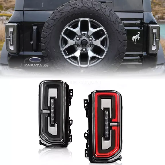 Pair LED Tail Lights Rear Brake Lamps For Ford Bronco 2021 2022 2023 Left&Right