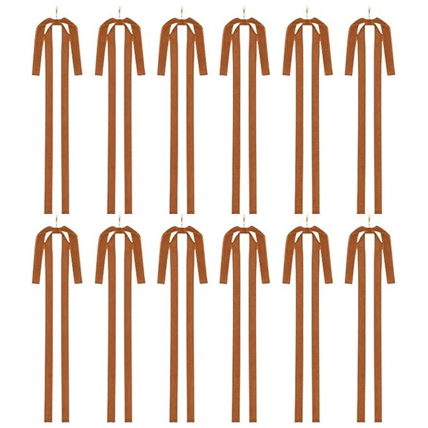 Decoraciones Del Árbol de Navidad Arcos Del Árbol de Navidad 12Pcs 40x60cm Colgante Del Arco de Terciopelo Extra Grande