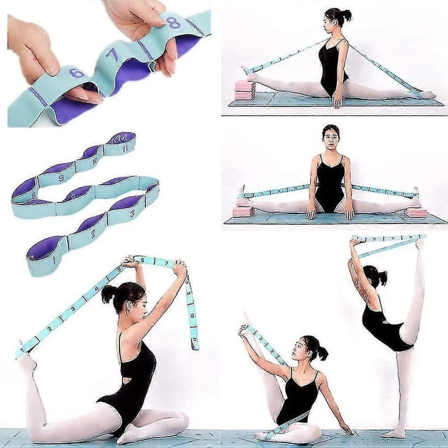 26-27 Stretching Straps Hamstring Stretcher Device Elastic Exercise Band Yoga Mat Carrying Straps Leg Exercise Equipme