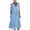 Blue., variant on HBGVBA Women's Casual Linen Maxi Dress,Short Sleeve Dresses,Summer Solid Color V-Neck Pocket Linen Long Maxi Soft Comfortable Dress