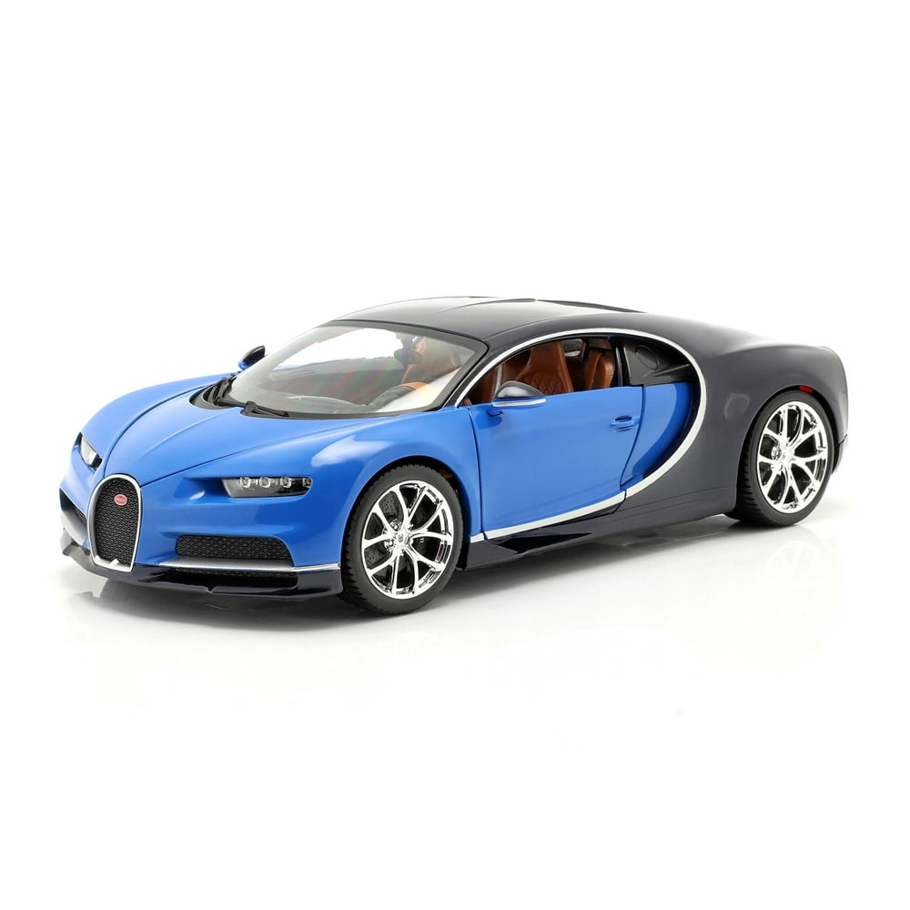 2016 Bugatti Chiron Blue 1/18 Diecast Model Car by Bburago - Walmart ...