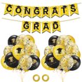 thumbnail image 2 of JM Decoración de globos de graduación y cumpleaños de oro rosa, juego de globos de látex, selecciones de cupcakes de graduación 2023 para decoración de fiesta de graduación JM, 2 of 5