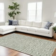 thumbnail image 4 of 7' X 10' Beige and Green Abstract Distressed Area Rug, 4 of 7