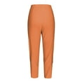 thumbnail image 6 of Women's Casual Pants Leggings For Women Plus Size High Waisted Yoga Cropped Trousers 2025 Summer Gym Pants,Orange Women's Casual Pants XL, 6 of 7