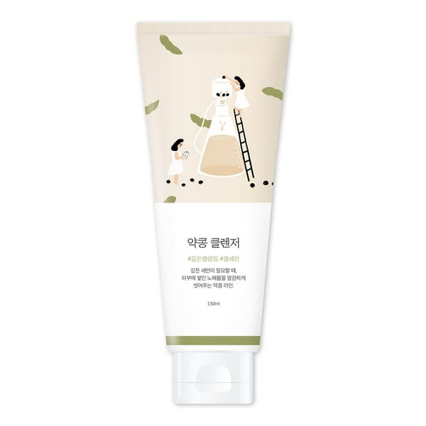 Limpiador ROUND LAB Nutritivo de soja con espuma exfoliante, 150 ml