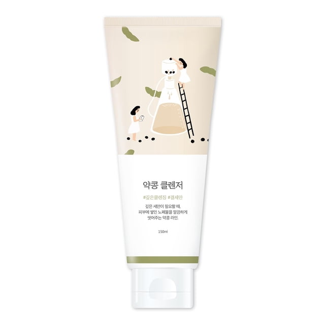 Limpiador ROUND LAB Nutritivo de soja con espuma exfoliante, 150 ml