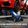 thumbnail image 7 of 3 Ton (6,000 Lb) Low Profile Hydraulic Racing Floor Jack with Dual Piston Quick Lift Pump Heavy Duty Steel Lifting Range 2.95 to 16.54 Inch for Car SUV Truck Garage, 7 of 7