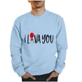 thumbnail image 1 of Sudaderas sin capucha para hombre, estilo casual, a la moda, con cuello redondo, estampado, de manga larga, blusas de manga larga y cuello redondo, blusas de poliéster para hombre, 1 of 3