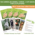 thumbnail image 2 of BenBen Go Fish Card Game for Kids 3+, 104 Cards, Jumbo Size, Safari Animal Learning Playing Cards, 2 of 8