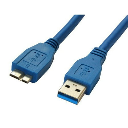 Superspeed USB 3.0 Type A to Micro B 1-Foot Blue Cable
