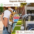 thumbnail image 5 of Xoenoiee Dachshund Skateboard Print Clear Backpack for Kids Girls Large Capacity Casual Daypack with Adjustable Padded Strap Heavy Duty Rucksack Transparent Bookbag Back to School Gifts for Teens, 5 of 7