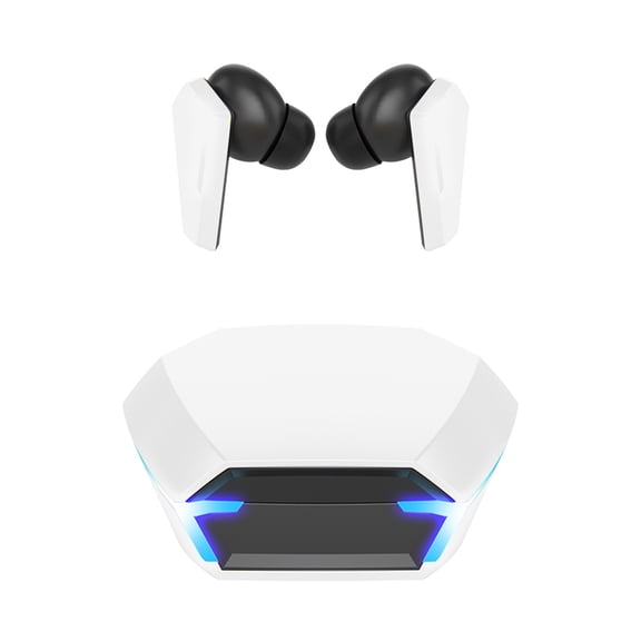 Wireless Earbuds 75hrs Bluetooth 5.3 Headphone Sport, 2026 Bluetooth Earbuds Stereo Deep Bass Over Ear Bud with Earhooks, ENC Noise Cancelling Mic, IPX7 Waterproof Earphone(Silver)