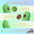 thumbnail image 4 of 2 Cat Toys Self-Grooming Cat Brush, Kitty Kitten Scratcher Self Groomer Catnip Toys for Indoor Cats, Chew Toys Wall Corner Brushes Edible Wall Treats, Pink, 4 of 7