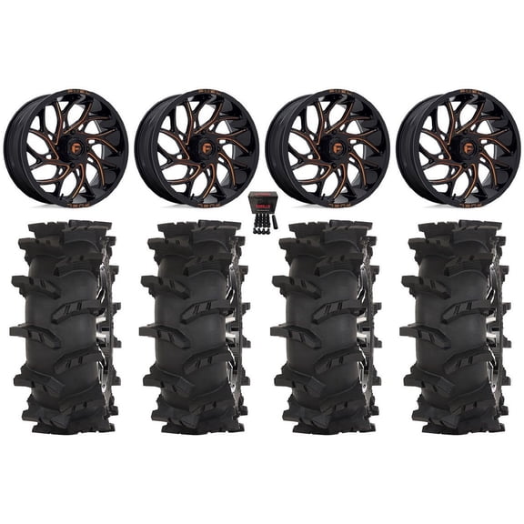 Fuel Runner 18" Wheels Orange 33" Outlaw Max Tires Sportsman RZR Ranger
