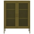 thumbnail image 3 of vidaXL Storage Cabinet Sideboard Filing Cabinet with Shelves for Hallway Steel, 3 of 9
