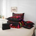 thumbnail image 6 of Castle Fairy Teens Red Gamepads Bedding Comforter Set,Abstract Graffiti Queen Bedding Sets, 6 of 8